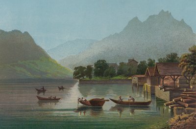 Lake of Lucerne and Mount Pilatus by Helga von Cramm